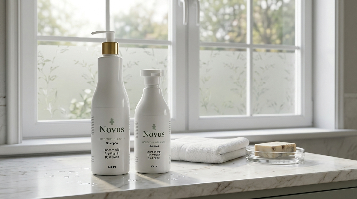 Novus 300 ml and 500 ml shampoo